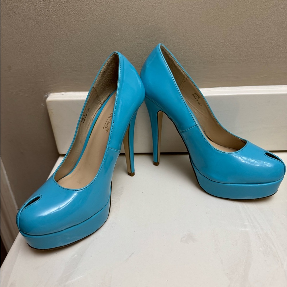 Blue Women's Platform Heels